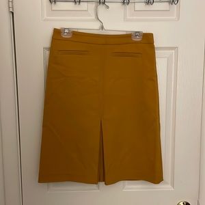 Loft Front Kick Pleat Knee length Skirt Sz 8